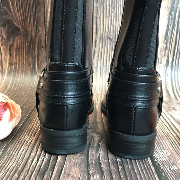 GBG Black Leather Boots - Picture 5 of 8